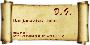 Damjanovics Imre névjegykártya